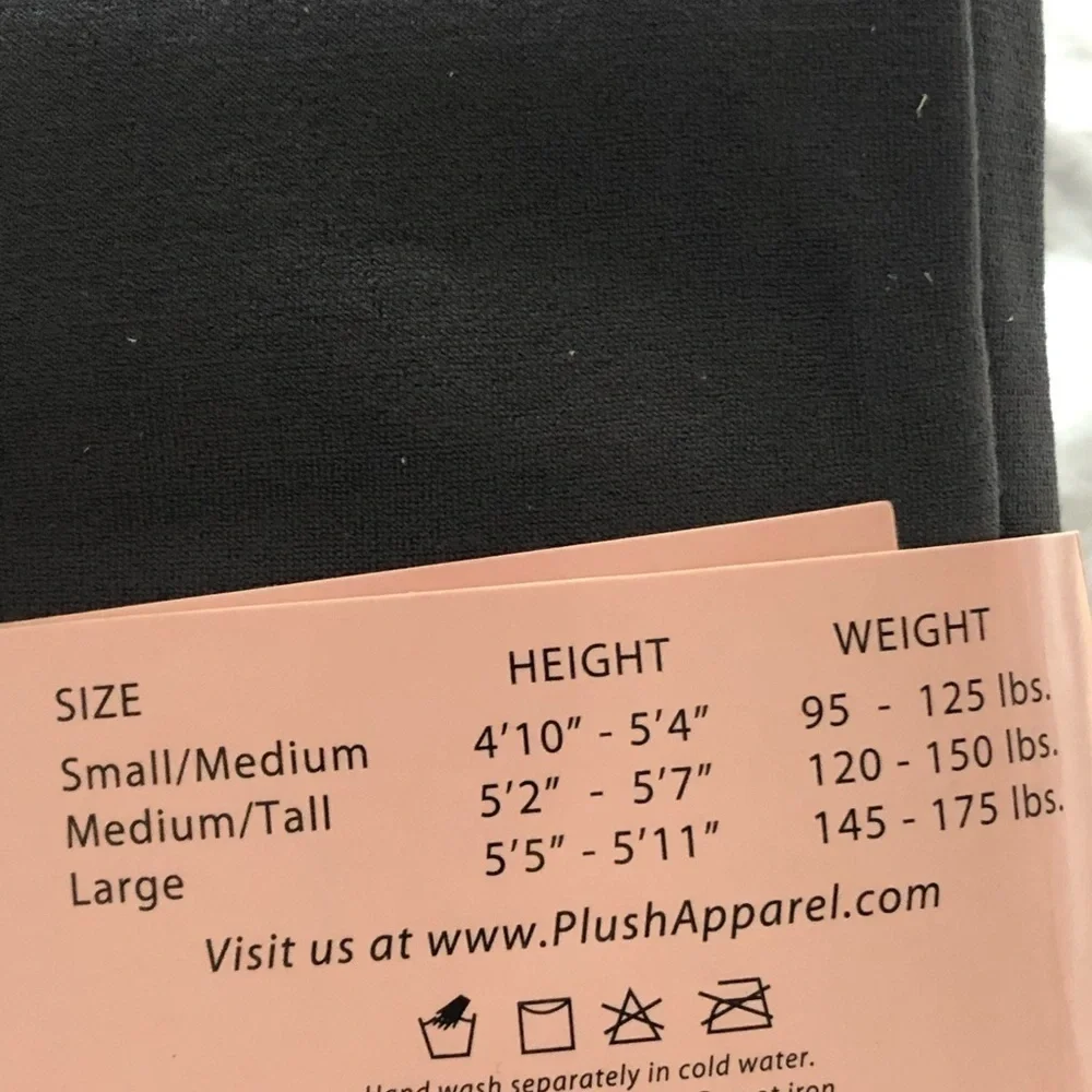 Plush Full Foot Tights Grey Size Large